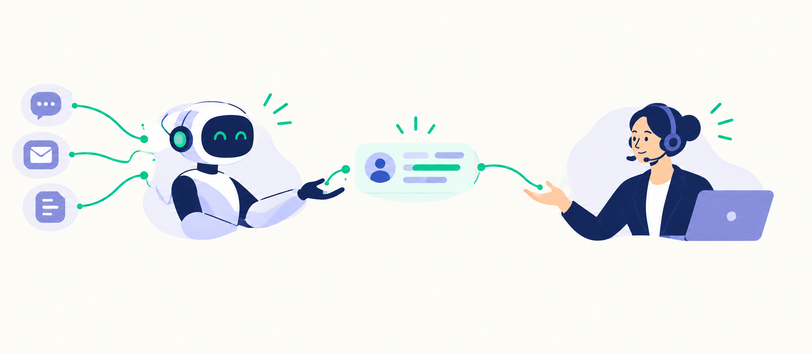 AI and human expertise supporting a connected CX BPO operation