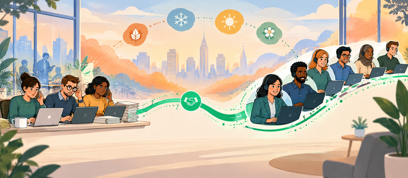 Outsourced customer service converting fixed work into flexible capacity