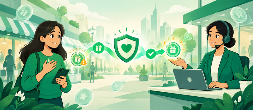 Customer loyalty program support protecting member trust