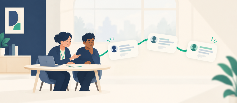 Outsourced agents learning a small business brand voice from real customer conversations