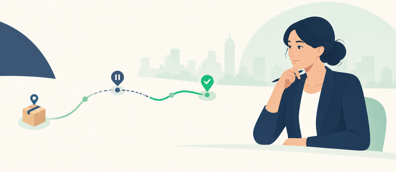 Human agent reviewing customer history for a complex delivery issue