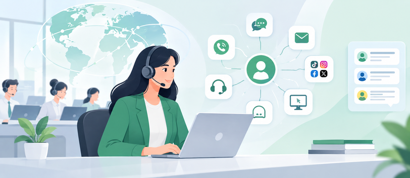 Comparing outsourced customer support team metrics across multi-channel communications