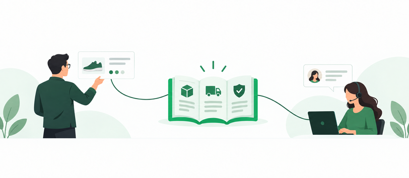 Shared ecommerce knowledge for outsourced support teams