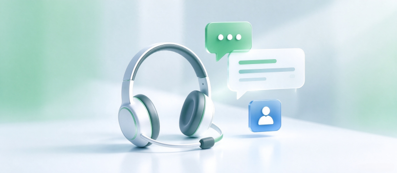 Customer support headset and communication tools for outsourcing
