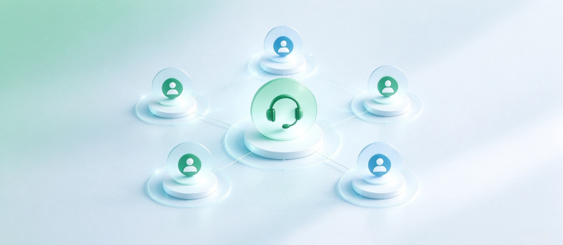 Distributed customer service outsourcing team and operating model